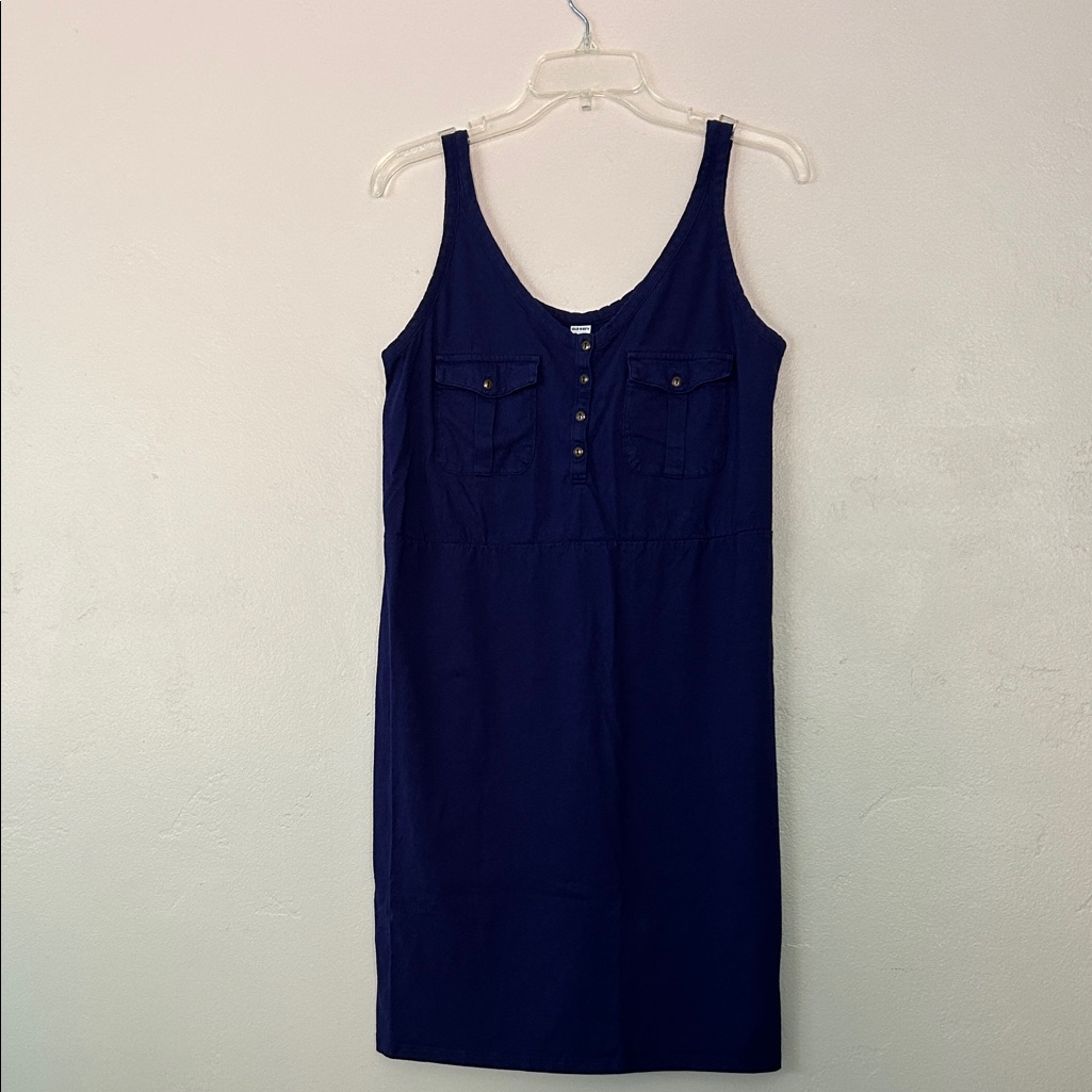 Old Navy Dark Blue Cotton Dress